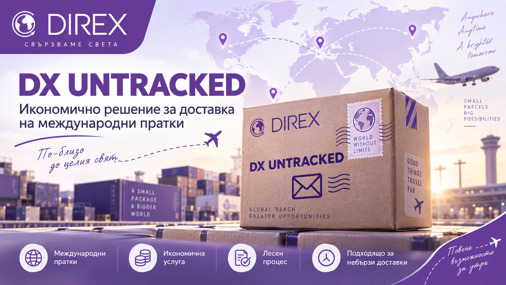 DX UNTRACKED – икономично решение за доставка на международни пратки