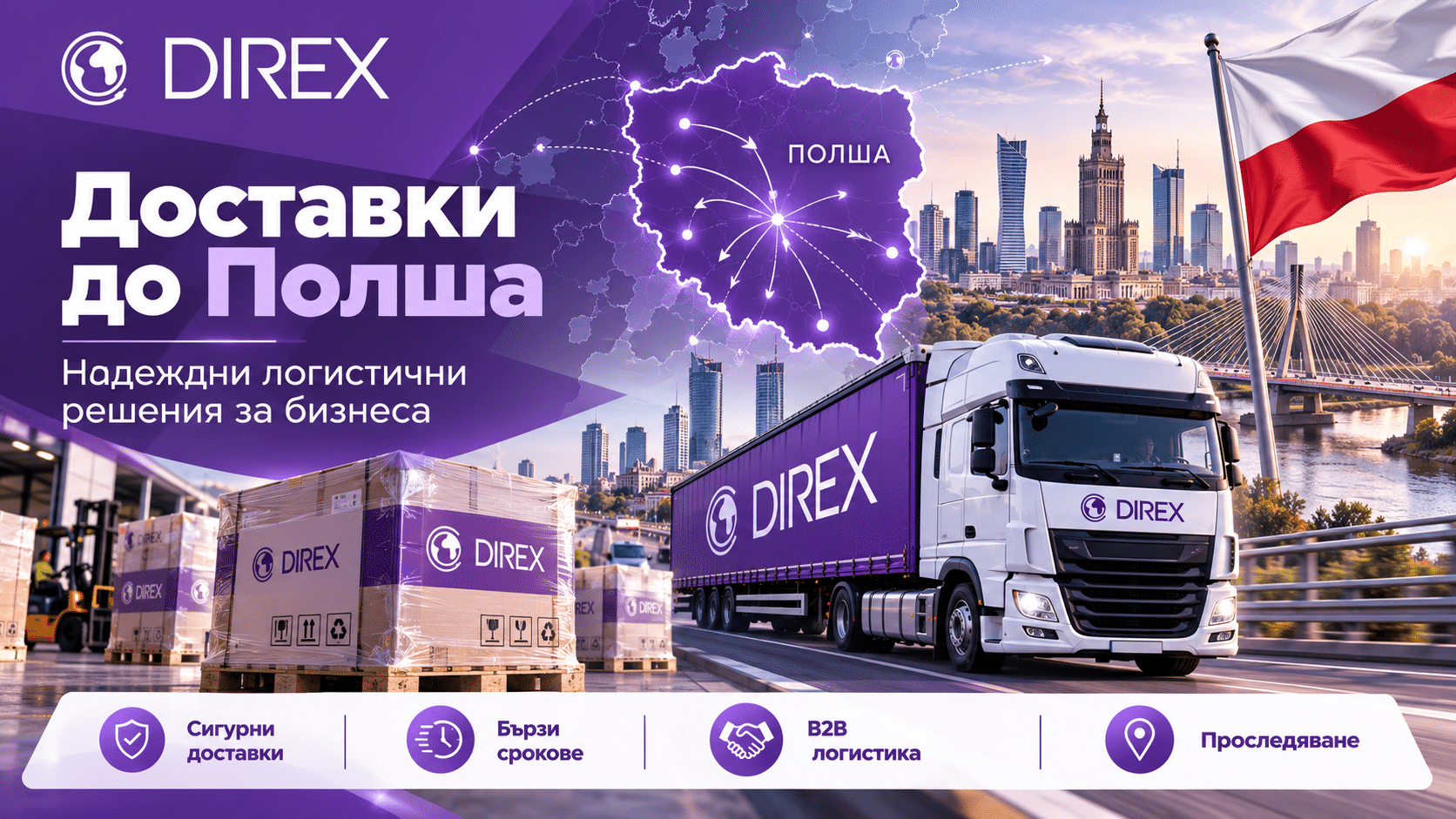 Доставки до Полша – надеждни логистични решения за бизнеса